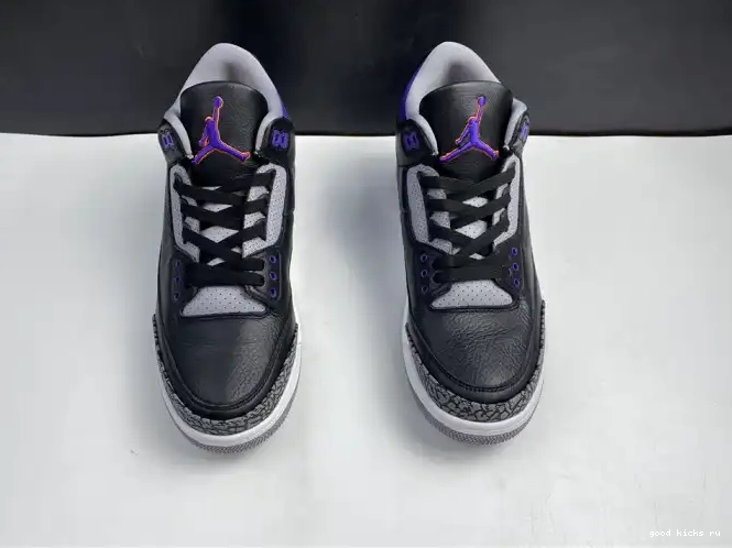 80% Off Sale Black CT8532 Air 3 Court Retro 050 Jordan Purple 0509